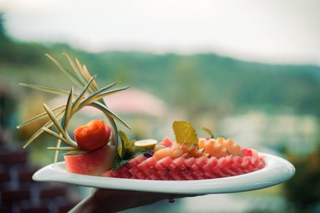 Fresh and healthy fruit salad with berries that are not only rich in powerful antioxidants, but are also prebiotics!