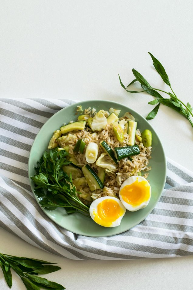 Tasty Jasmine rice with cilantro and ginger that is the perfect accompaniment for grilled fish